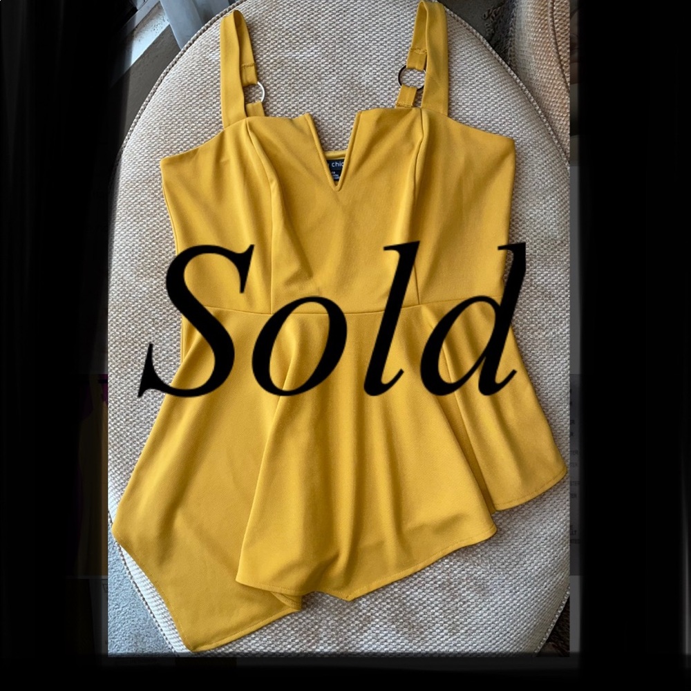 City Chic yellow top